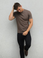 Toulon Textured T-Shirt - Brown