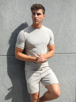 Toulon Textured T-Shirt - Stone