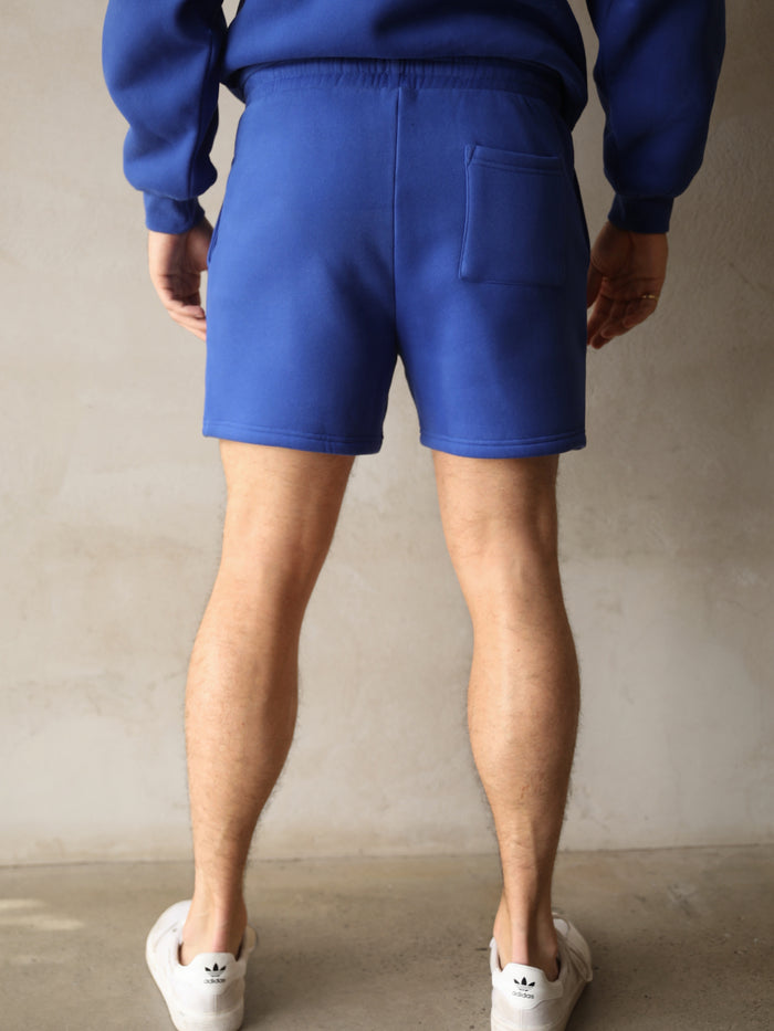 Italia Relaxed Jogger Shorts - Cobalt Blue