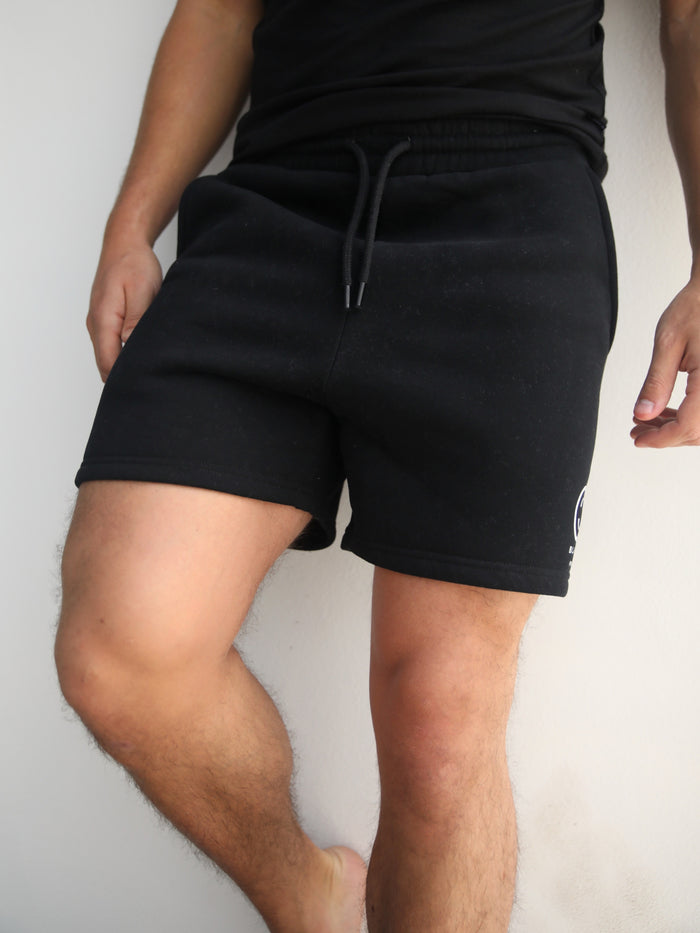 Milano Relaxed Jogger Shorts - Black