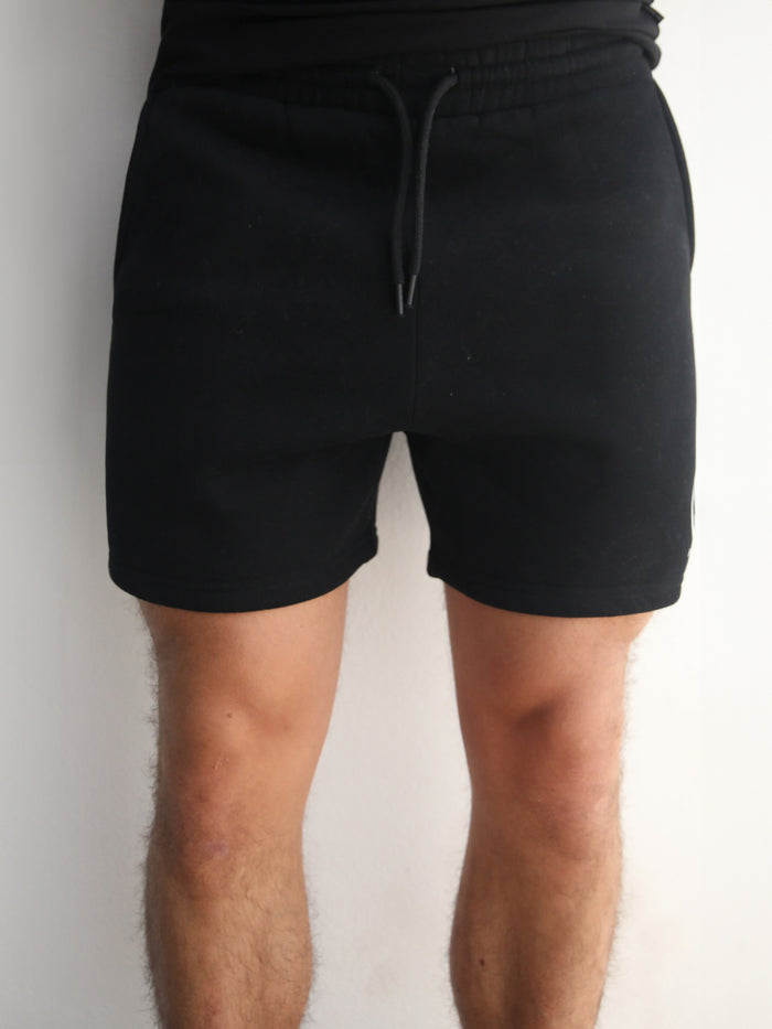 Milano Relaxed Jogger Shorts - Black