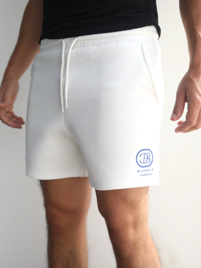 Milano Relaxed Jogger Shorts - Flat White