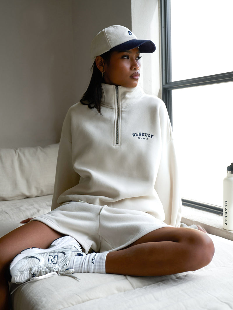 Heritage Jogger Shorts - Chalk & True Navy