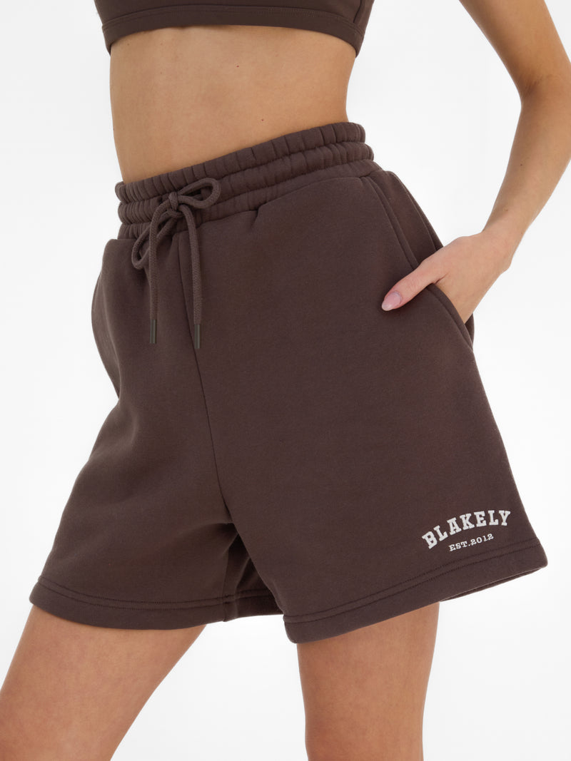 Heritage Jogger Shorts - Dark Chocolate