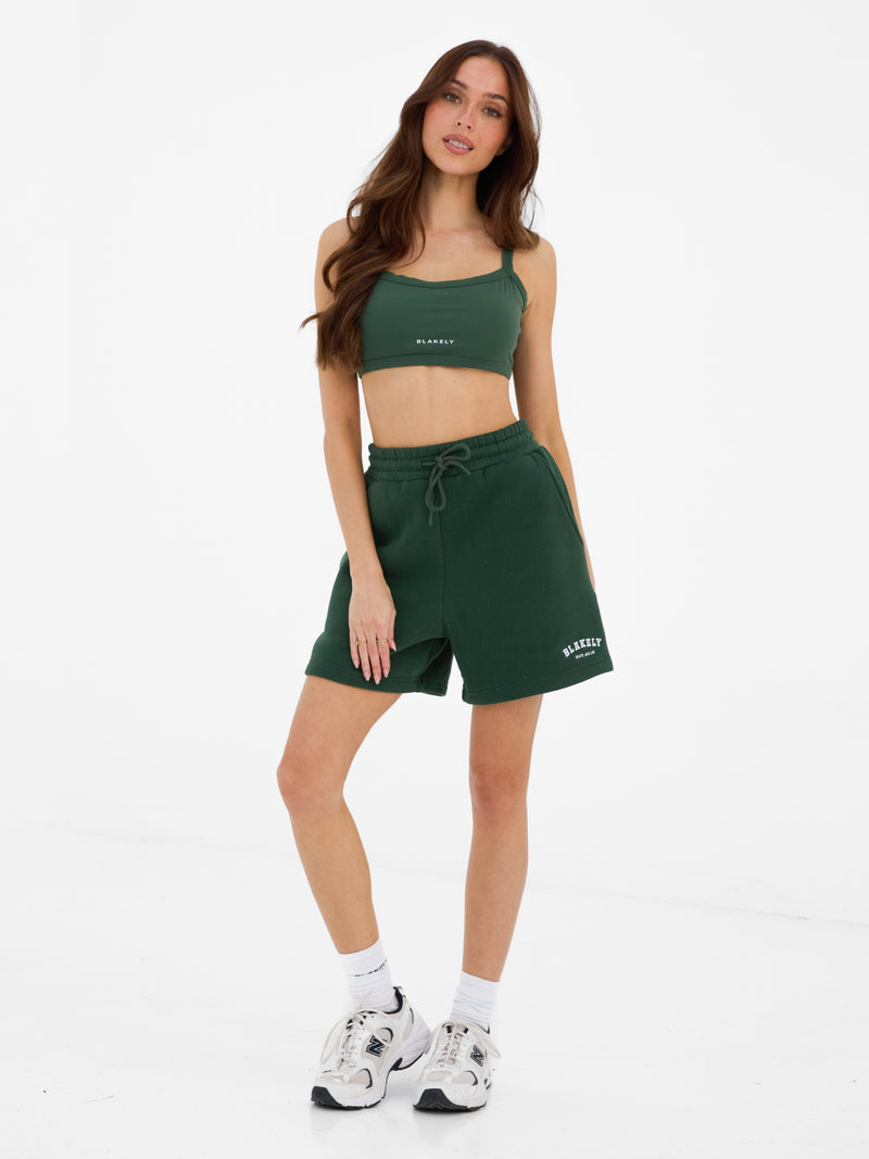 Heritage Jogger Shorts - Deep Green