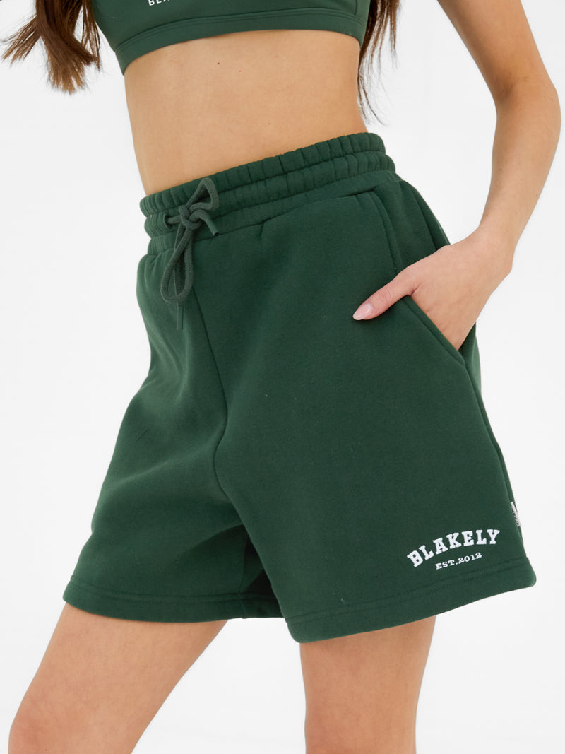Heritage Jogger Shorts - Deep Green