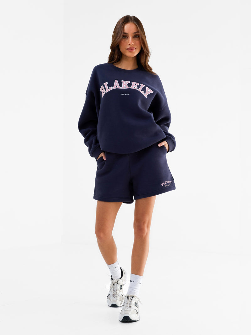 Heritage Jogger Shorts - True Navy