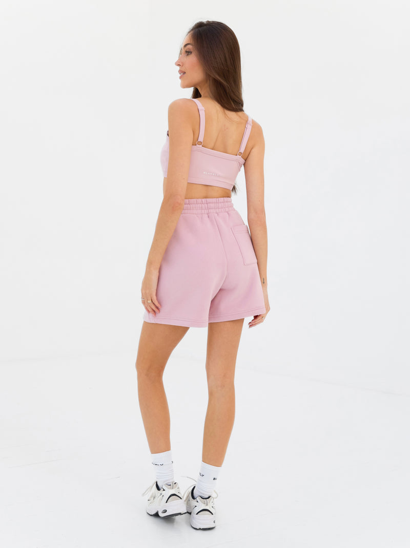 Heritage Jogger Shorts - Vintage Pink