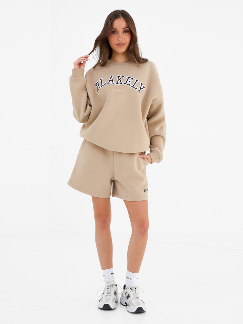 Heritage Jogger Shorts - Tan