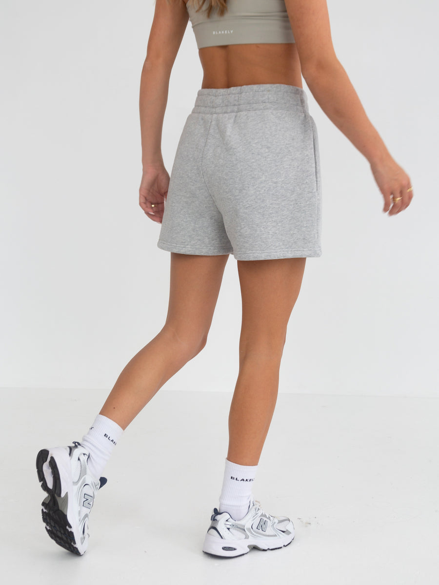 Heritage Jogger Shorts - Marl Grey