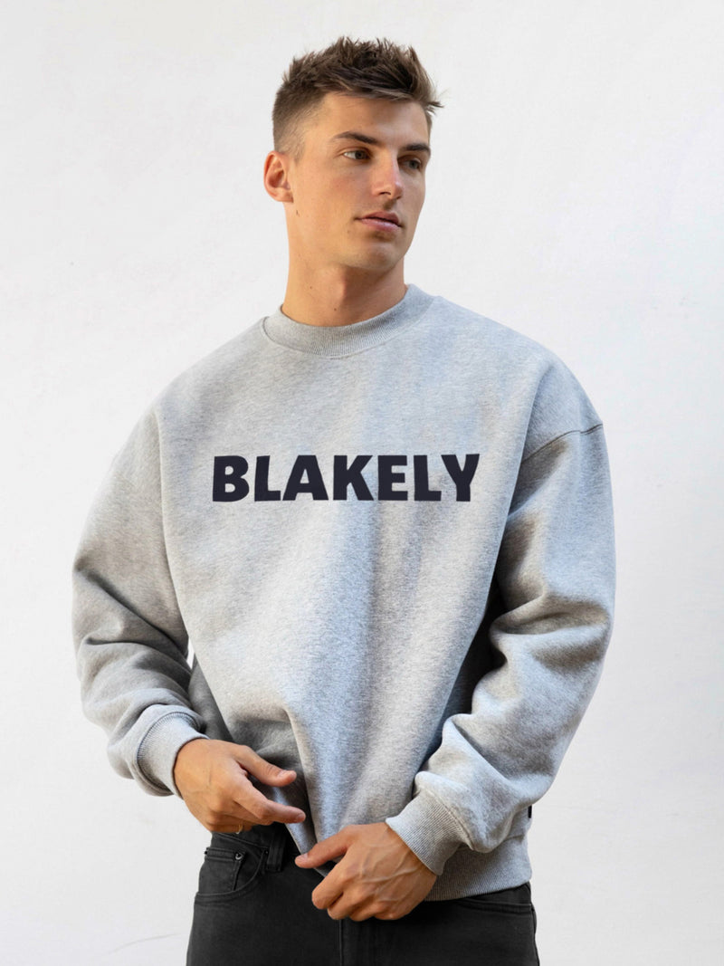 Studio Relaxed Sweater - Marl Grey