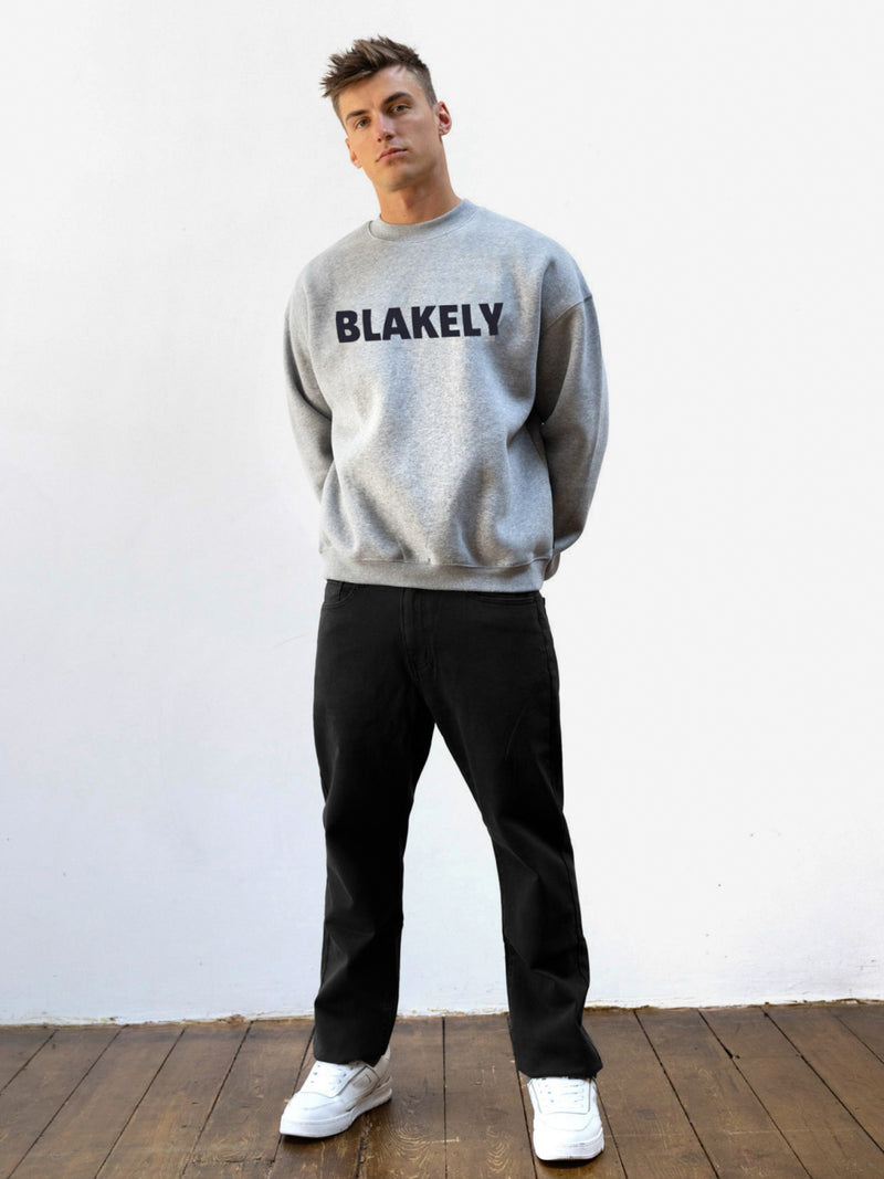 Studio Relaxed Sweater - Marl Grey