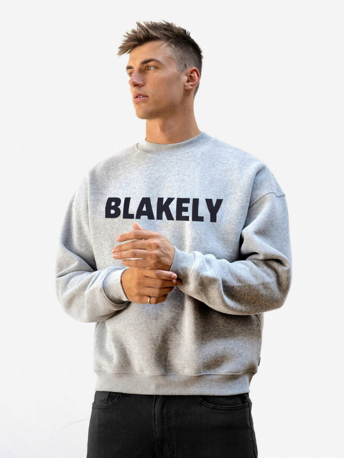 Studio Relaxed Sweater - Marl Grey