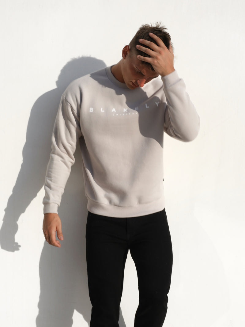 Evolved Relaxed Sweater - Stone