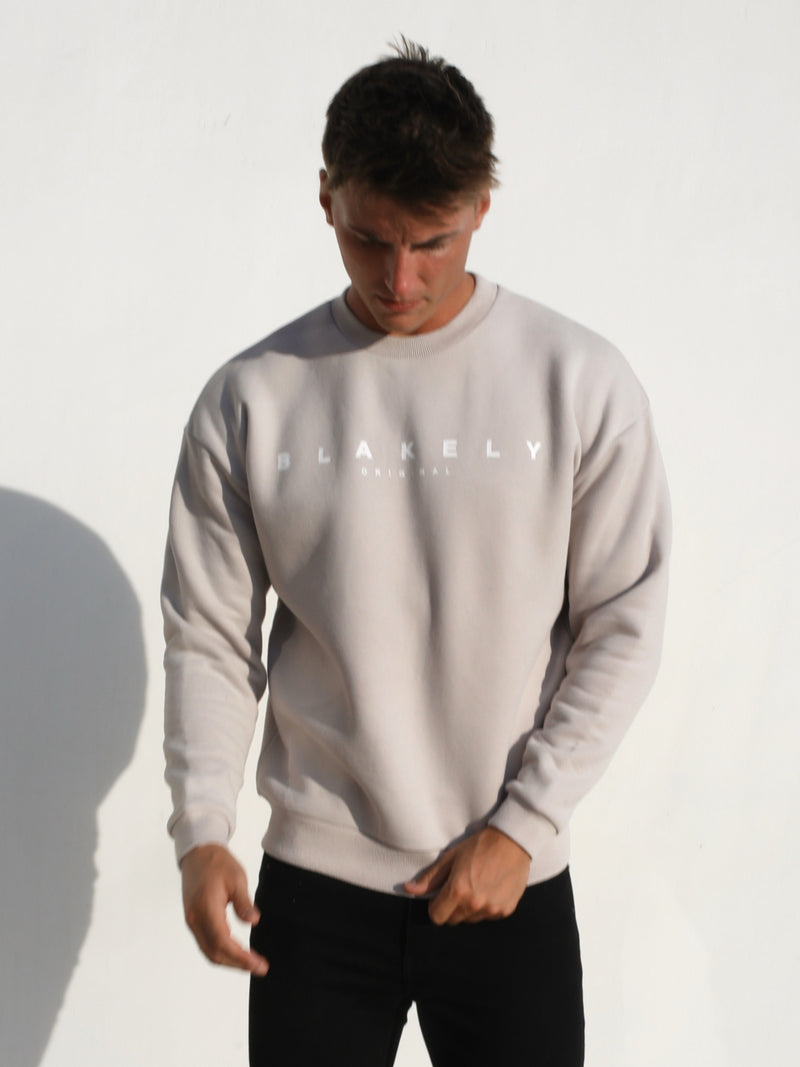 Evolved Relaxed Sweater - Stone