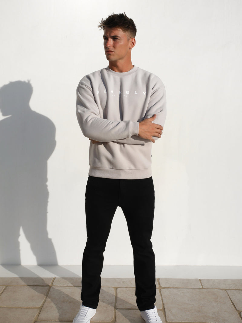 Evolved Relaxed Sweater - Stone