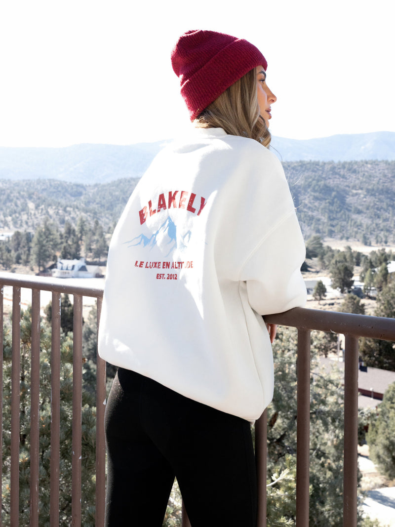 Amari Altitude Oversized Sweater - Flat White