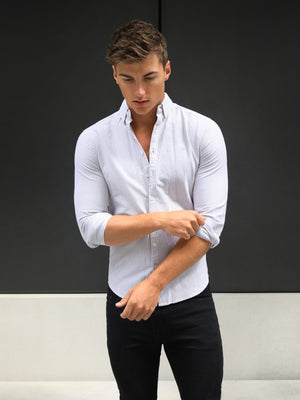 Portofino Pinstripe Shirt - Tan