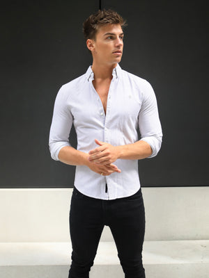 Portofino Pinstripe Shirt - Tan