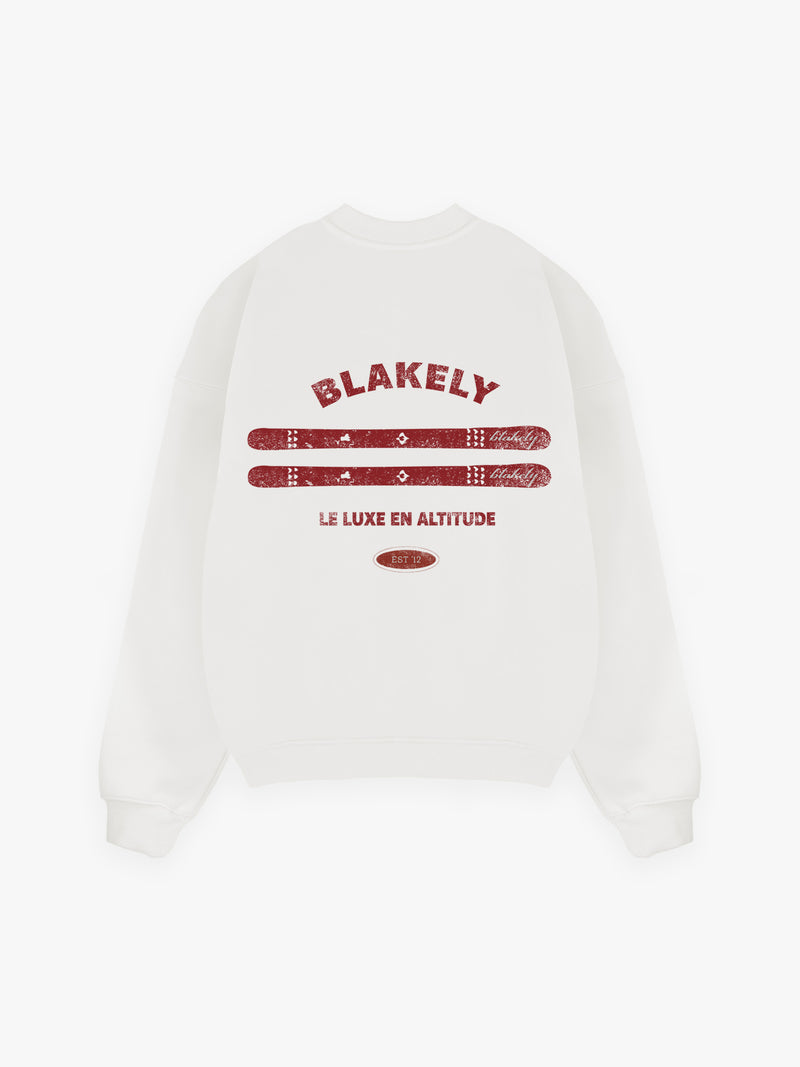 Sonny Ski Relaxed Jumper - White