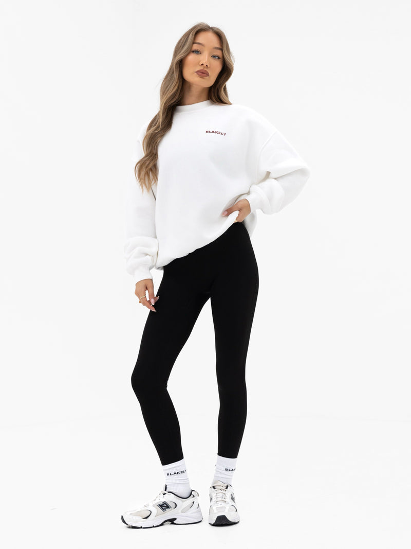 Sloane Ski Oversized Sweater - White