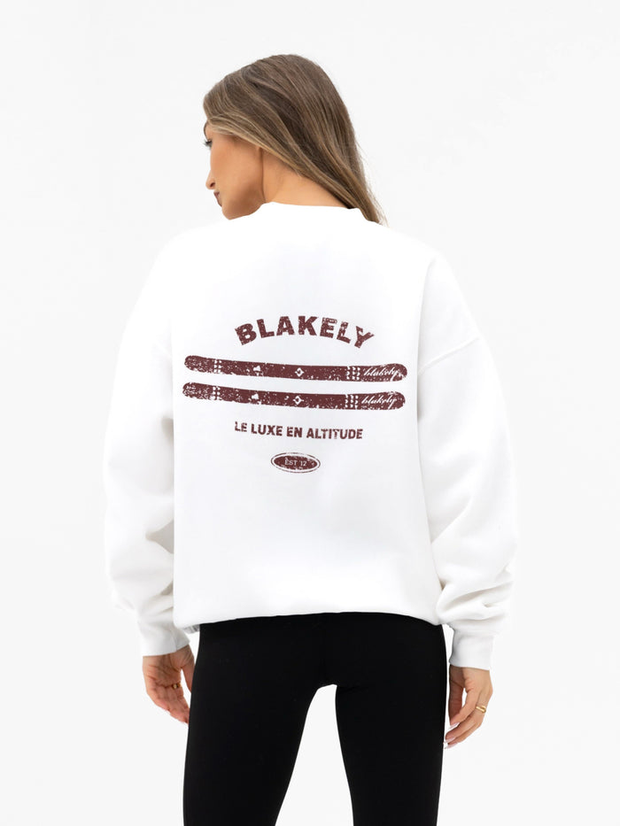Sloane Ski Oversized Sweater - White