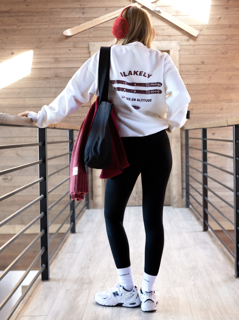 Sloane Ski Oversized Sweater - White