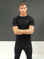 Raphello Stripe T-Shirt - Black