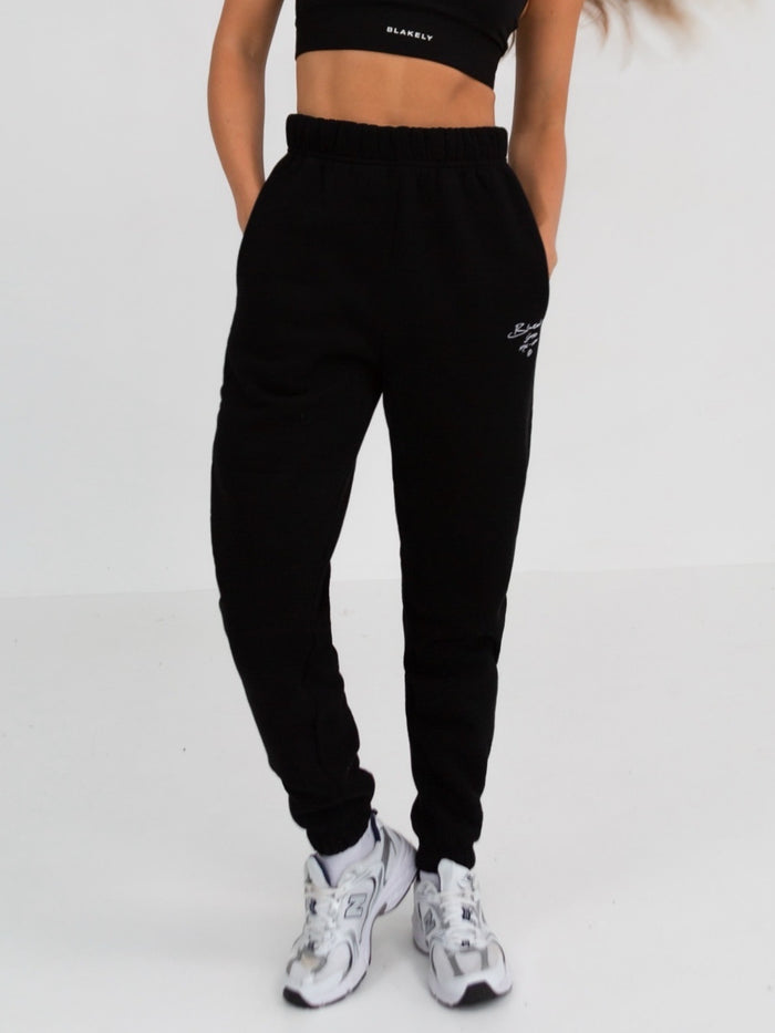 Soho Script Sweatpants - Black