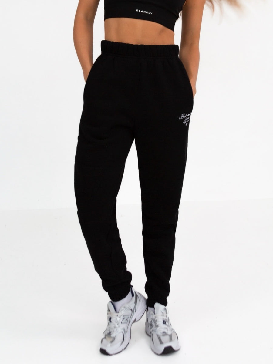 Soho Script Sweatpants - Black