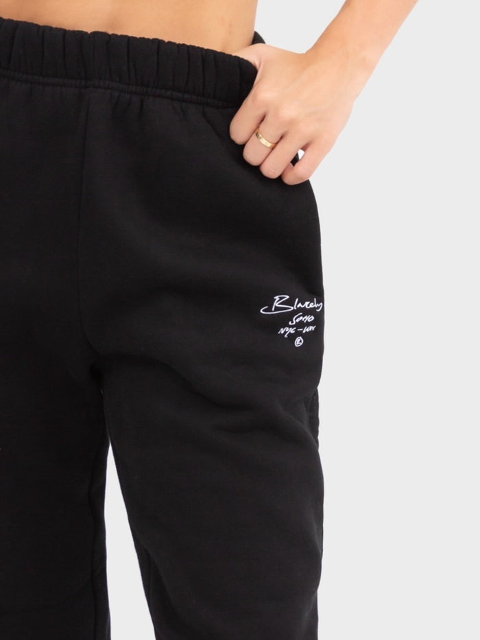 Soho Script Sweatpants - Black