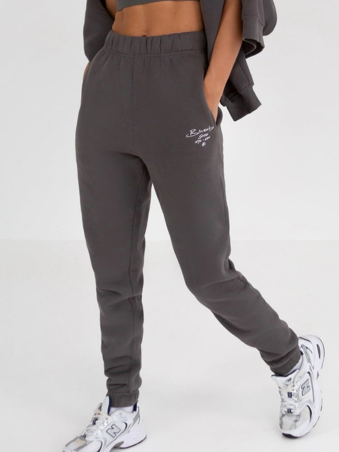 Soho Script Sweatpants - Charcoal