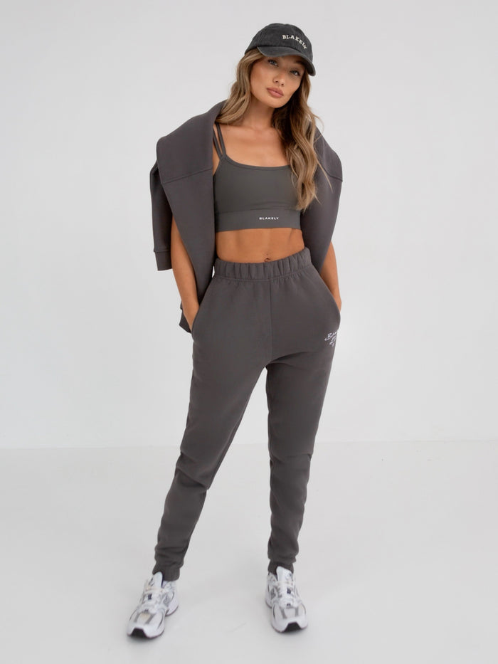 Soho Script Sweatpants - Charcoal