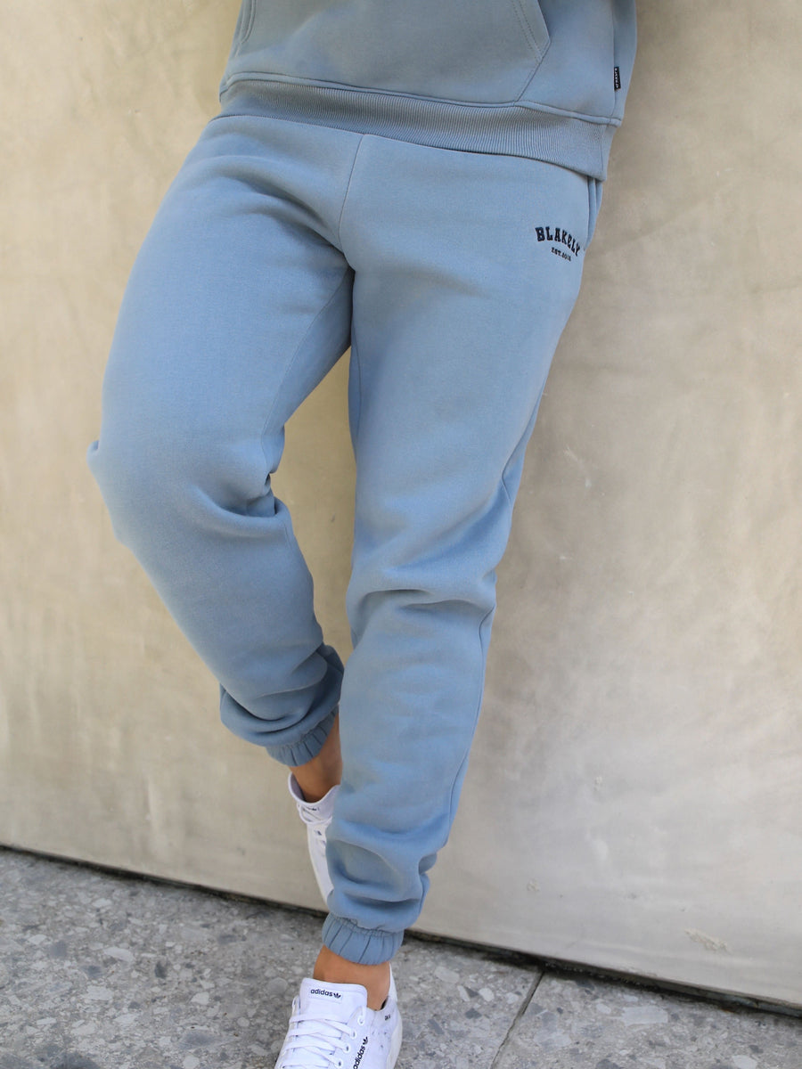 Varsity Relaxed Sweatpants - Blue