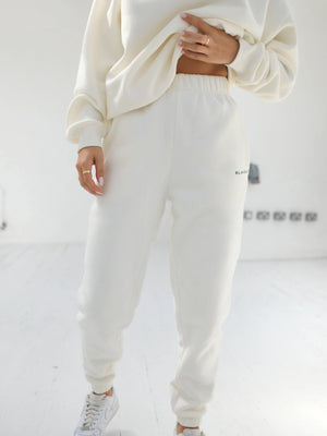 Riviera Initial Womens Sweatpants - Ivory