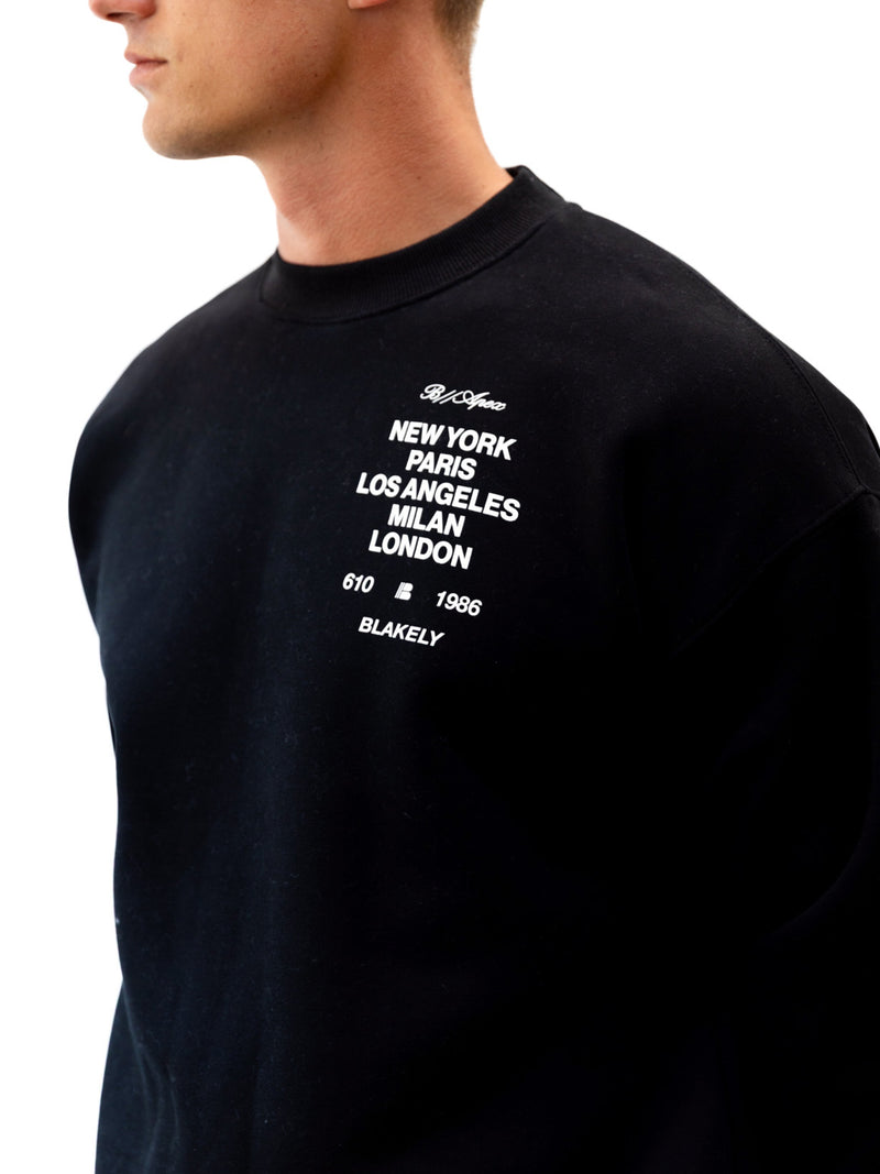 Apex 610 Relaxed Sweater - Black