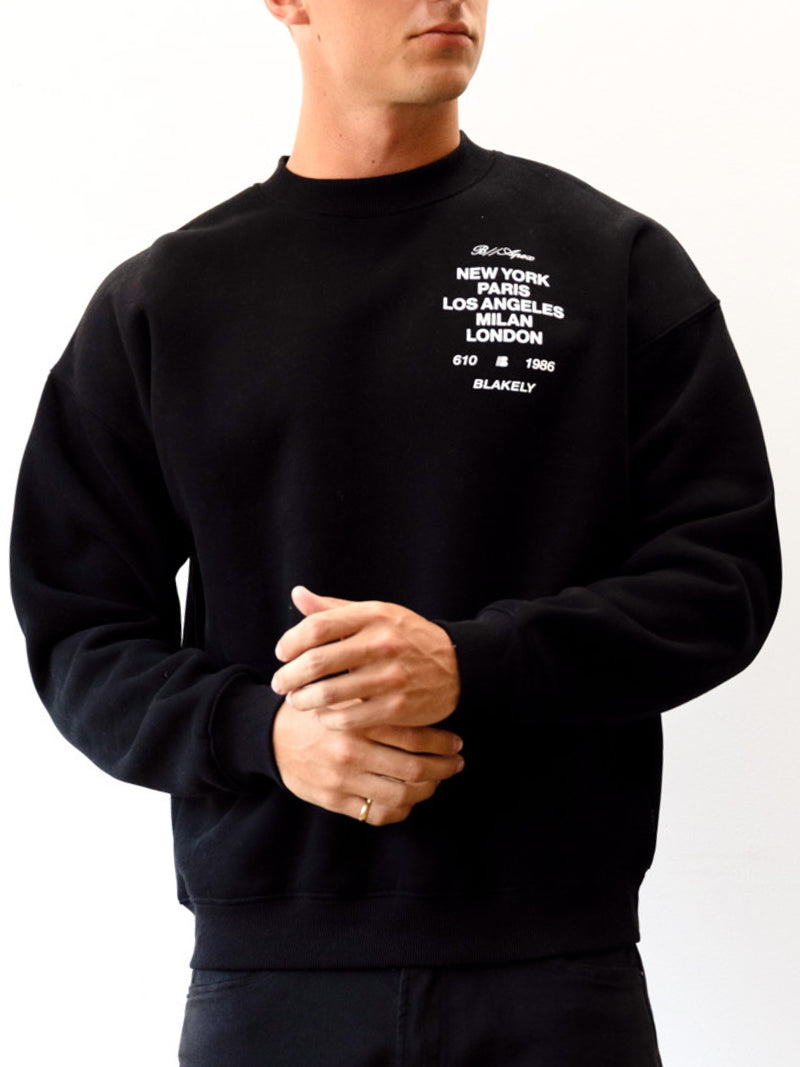 Apex 610 Relaxed Sweater - Black
