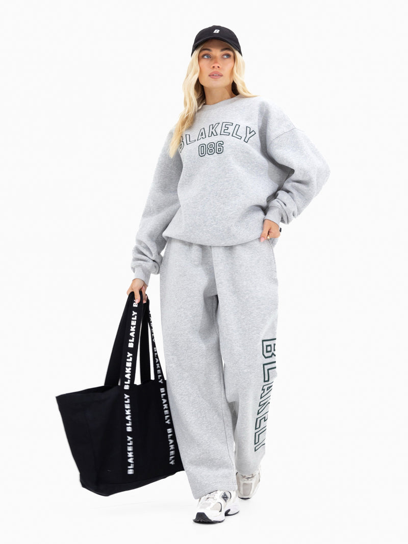 Alexis Oversized Sweater - Marl Grey