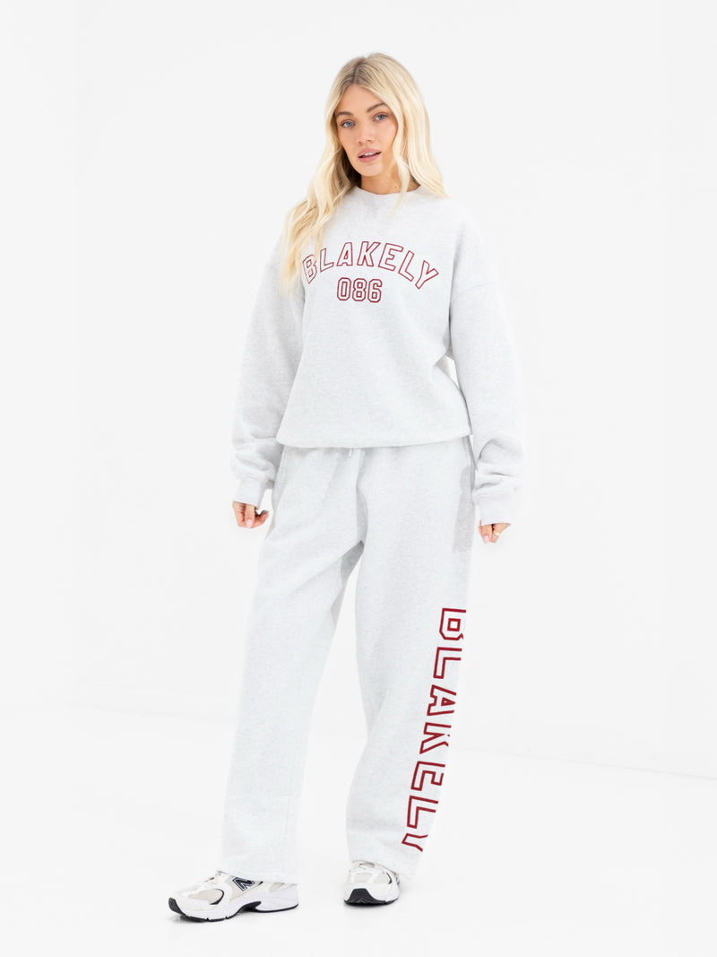 Alexis Oversized Sweater - Marl White