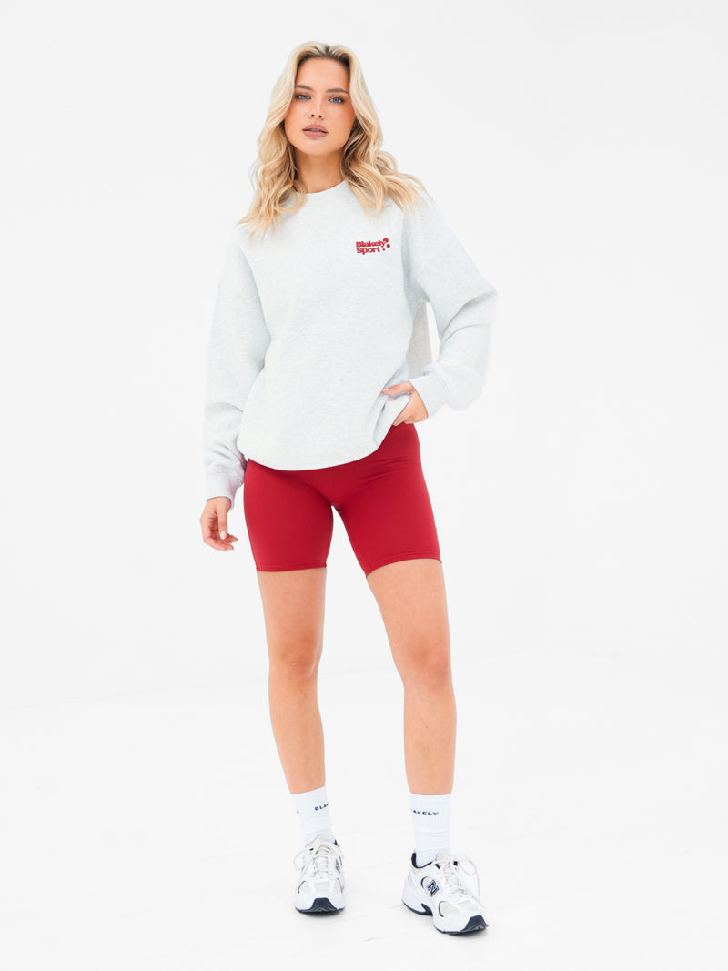 Motion Oversized Sweater - Marl White