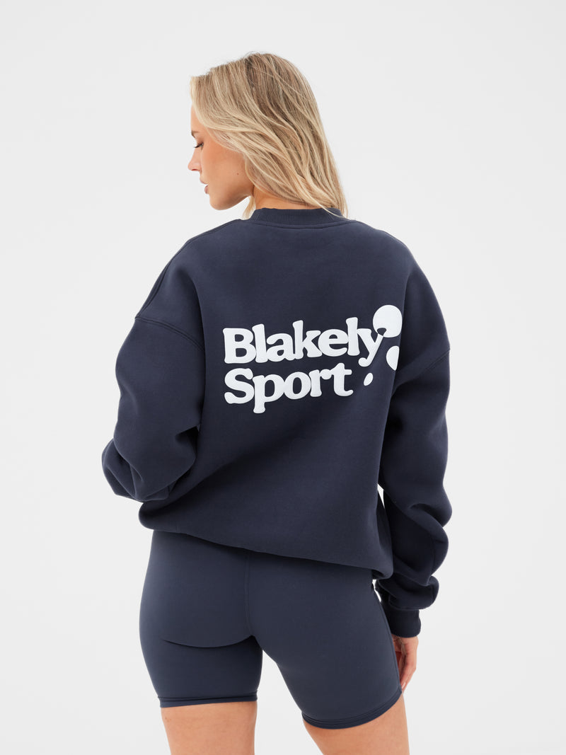 Motion Oversized Sweater - True Navy