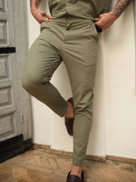 Nador Linen-Blend Trousers - Khaki