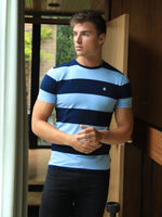 Alassio Stripe T-Shirt - Navy