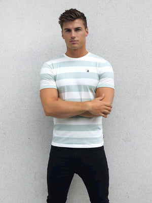 Loano Stripe T-Shirt - Sage