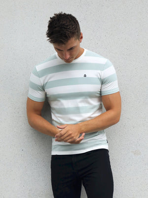 Loano Stripe T-Shirt - Sage