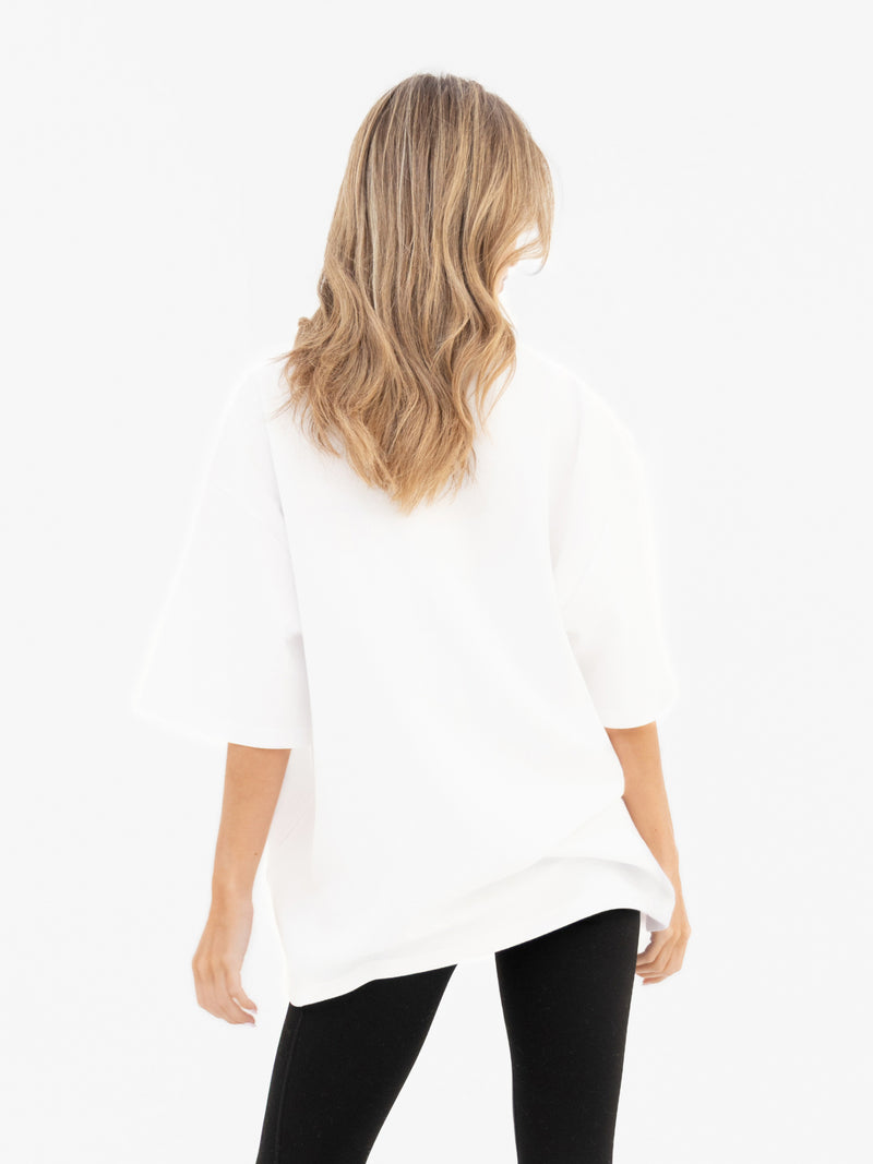 Varsity Ultra Oversized T-Shirt - White & Black