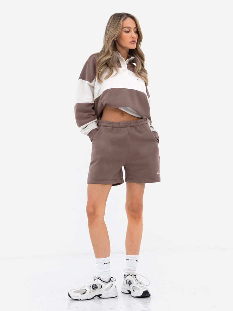 Harper Jogger Shorts - Light Brown