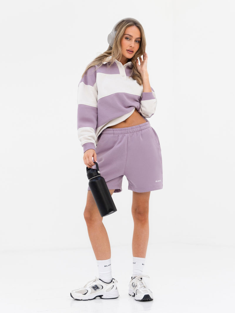 Harper Jogger Shorts - Lilac