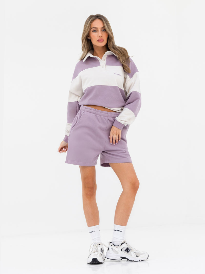 Harper Jogger Shorts - Lilac