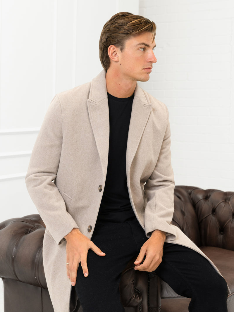 Knightsbridge Tailored Coat - Beige